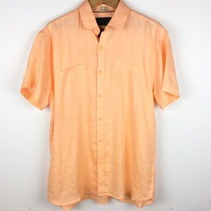Bruno Orange Button Down